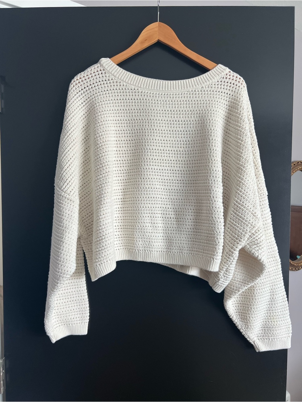 Gap Cropped Boatneck Sweater